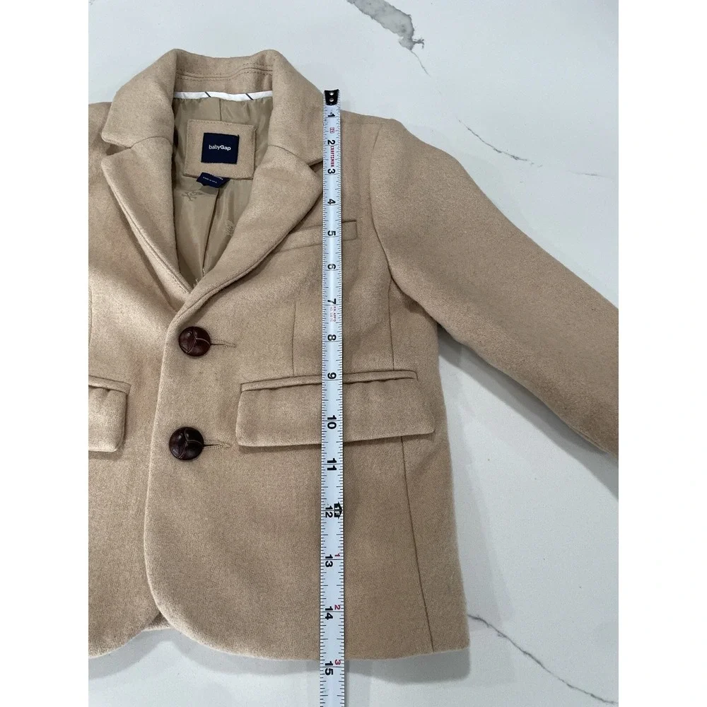 Baby Gap Jacket 18-24 Mos Blazer‎ Camel Tan Wool Blend SI33